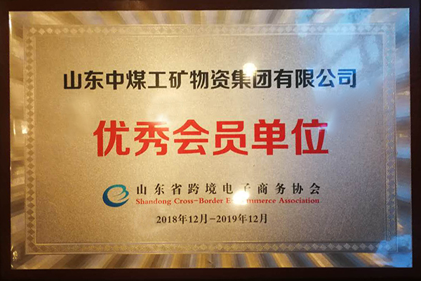 Congratulations To China Coal Group For Awarding Shandong Cross-Border E-Commerce Association Outstanding Member Unit