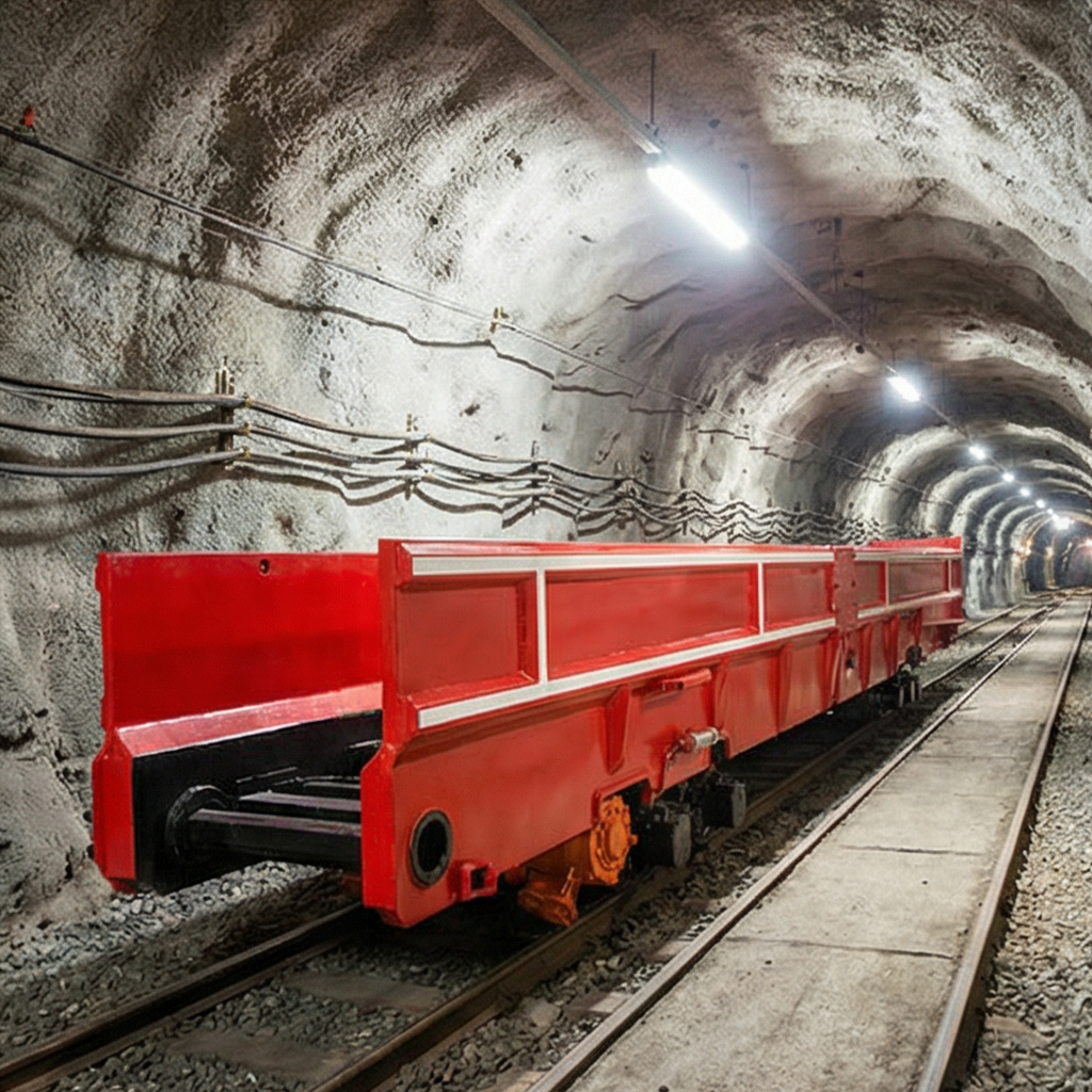 Underground Rail Shuttle Mine Car