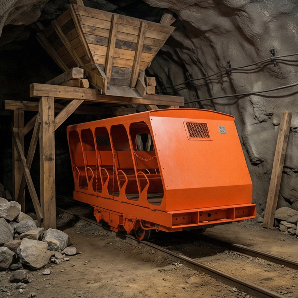 XRC8 Underground Mining Insert-Rail Type Inclined Person Car